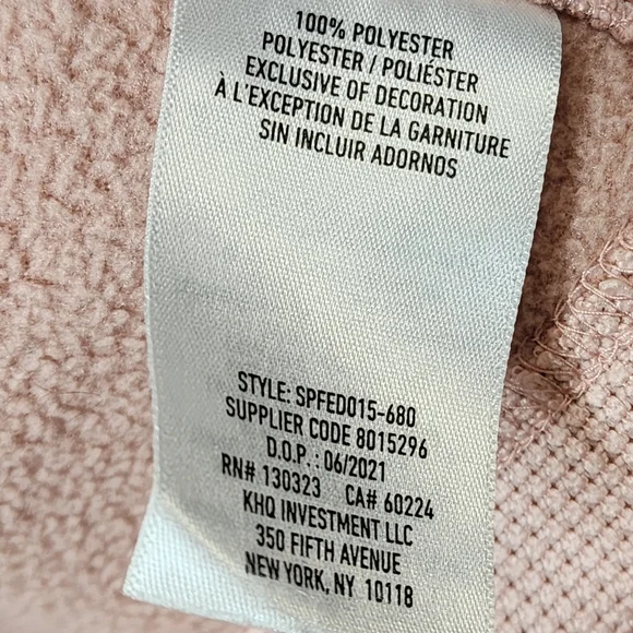 Spyder Zip-up Women's Jacket Size Medium Misty Rose Fleece Lined - Picture 9 of 12